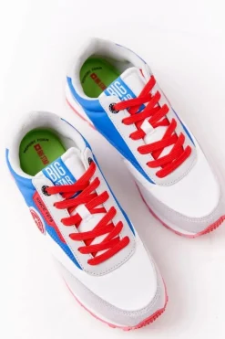 Damskie Sportowe Buty Memory Foam Big Star HH274526 Biało-Niebieskie