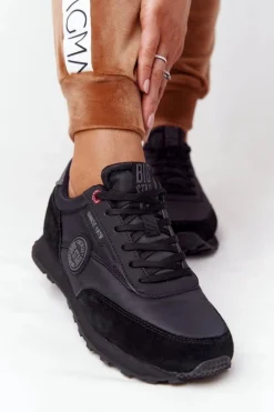 Damskie Sportowe Buty Memory Foam Big Star HH274528 Czarne