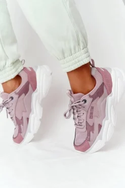 Damskie Sportowe Buty Memory Foam Big Star HH274258 Fioletowe