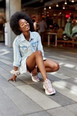 Damskie Sportowe Buty Memory Foam Big Star HH274258 Fioletowe