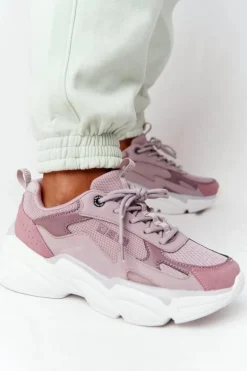 Damskie Sportowe Buty Memory Foam Big Star HH274258 Fioletowe