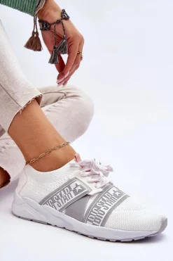 Damskie Sportowe Buty Memory Foam Big Star HH274355 Białe