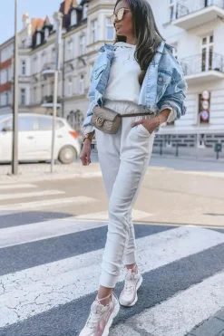 Damskie Sportowe Buty Memory Foam Big Star HH274811 Różowe