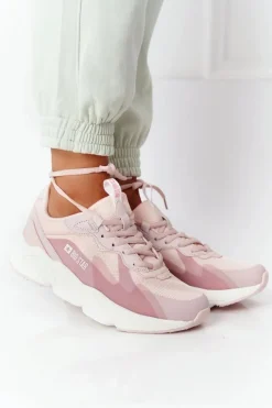 Damskie Sportowe Buty Memory Foam Big Star HH274811 Różowe