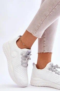 Damskie Sportowe Buty Memory Foam Big Star HH274296 Białe