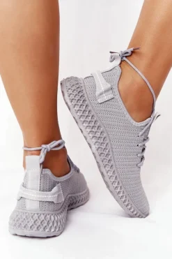 Damskie Sportowe Buty Slip-on Szare Do It