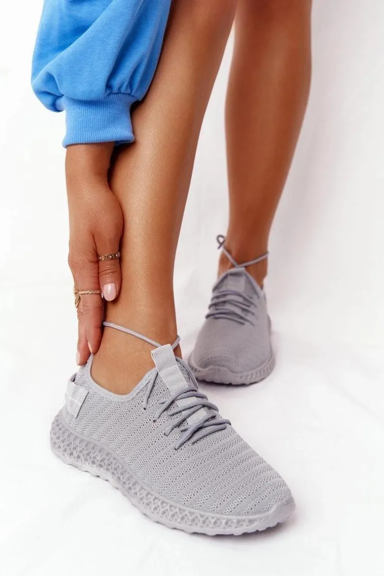 Damskie Sportowe Buty Slip-on Szare Do It