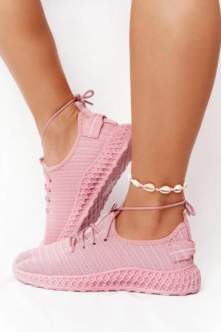 Damskie Sportowe Buty Slip-on Różowe Do It