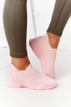 Damskie Sportowe Buty Slip-on Różowe Yoga Class