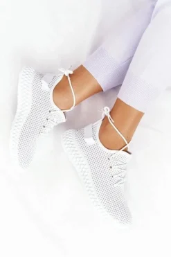 Damskie Sportowe Buty Slip-on Białe Run Away