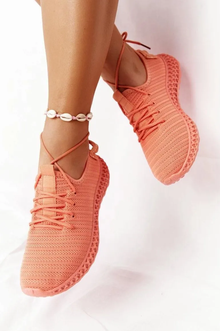 Damskie Sportowe Buty Slip-on Koralowe Do It