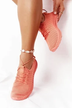 Damskie Sportowe Buty Slip-on Koralowe Do It