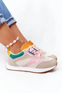 Damskie Sportowe Buty Sneakersy Beżowe After Hours