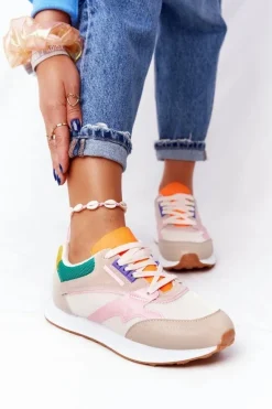 Damskie Sportowe Buty Sneakersy Beżowe After Hours