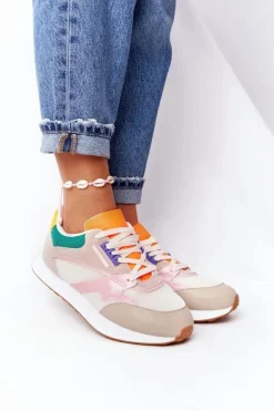 Damskie Sportowe Buty Sneakersy Beżowe After Hours