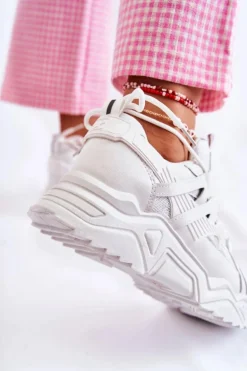 Damskie Sportowe Buty Sneakersy Białe Daren
