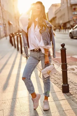 Damskie Sportowe Buty Sneakersy Big Star GG274655 Różowe