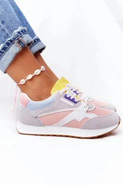 Damskie Sportowe Buty Sneakersy Różowo-Szare After Hours