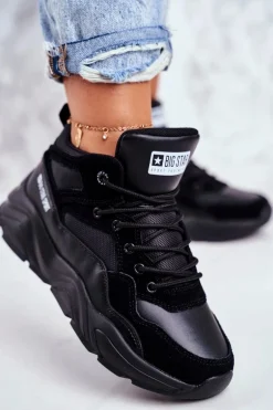 Damskie Sportowe Buty Sneakersy Big Star GG274644 Czarne