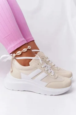 Damskie Sportowe Buty Sneakersy Beżowe Holiday