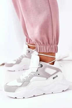 Damskie Sportowe Buty Sneakersy Big Star GG274643 Białe