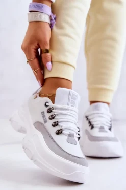 Damskie Sportowe Buty Sneakersy Big Star JJ274A220 Białe
