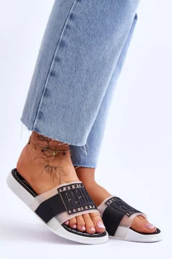 Damskie Sportowe Klapki Czarne Sunrise