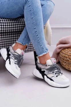 Damskie Sportowe Obuwie Big Star by Daniel Lopez Białe FF274A546