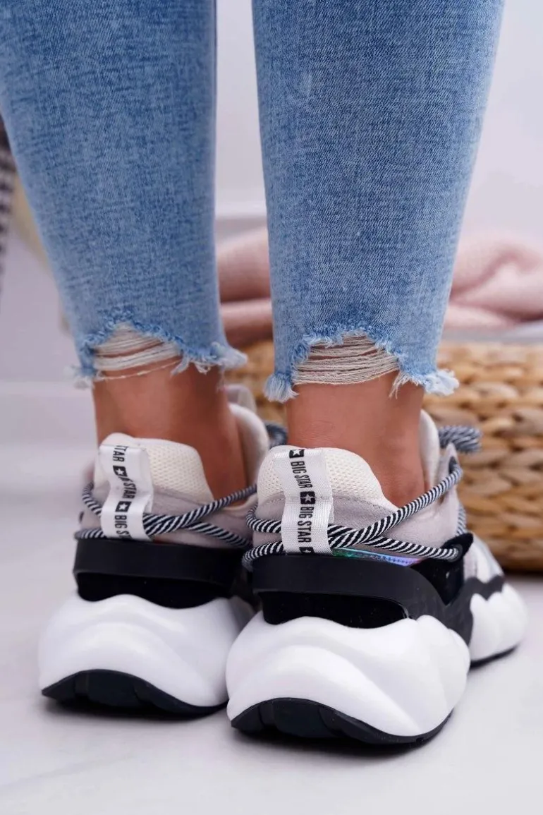 Damskie Sportowe Obuwie Big Star by Daniel Lopez Białe FF274A546