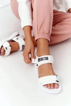 Damskie Sportowe Sandały Big Star HH274A026 Białe