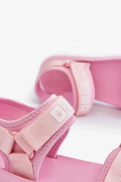 Damskie Sportowe Sandały Big Star LL274729 Różowe