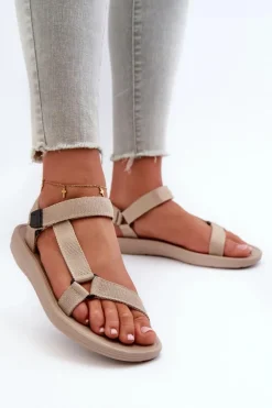 Damskie Sportowe Sandały Beżowe Ultimate