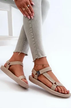 Damskie Sportowe Sandały Beżowe Ultimate