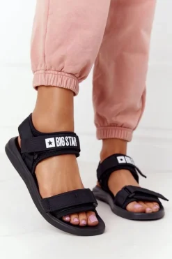 Damskie Sportowe Sandały Big Star HH274A024 Czarne