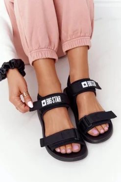 Damskie Sportowe Sandały Big Star HH274A024 Czarne