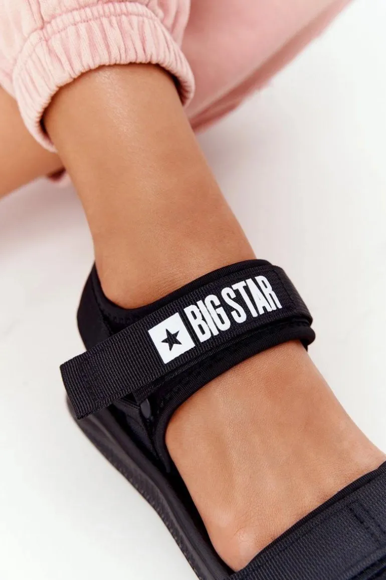 Damskie Sportowe Sandały Big Star HH274A024 Czarne