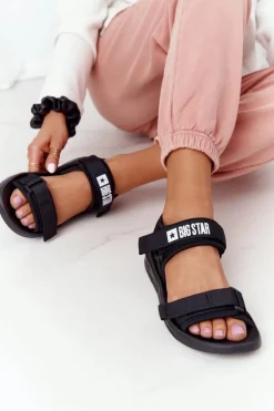 Damskie Sportowe Sandały Big Star HH274A024 Czarne