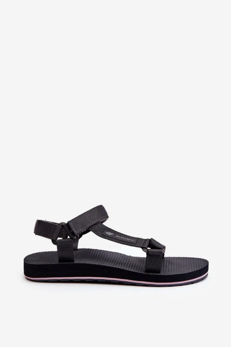 Damskie Sportowe Sandały 4FRSS24FSANF054-23S Ciemnoszare