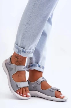 Damskie Sportowe Sandały 4F 4FSS23FSANF016-27S Szare