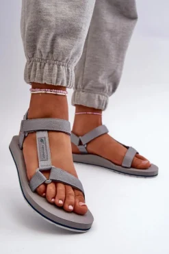 Damskie Sportowe Sandały 4FRSS24FSANF054-20S Szare