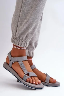 Damskie Sportowe Sandały 4FRSS24FSANF054-20S Szare