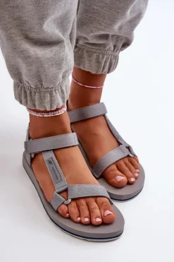 Damskie Sportowe Sandały 4FRSS24FSANF054-20S Szare