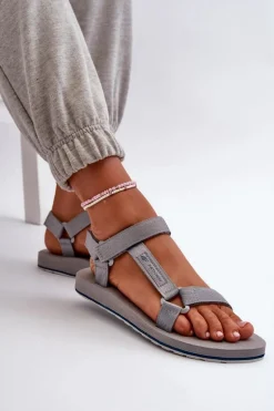 Damskie Sportowe Sandały 4FRSS24FSANF054-20S Szare