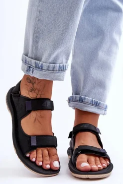 Damskie Sportowe Sandały 4F 4FSS23FSANF016-22S Czarne