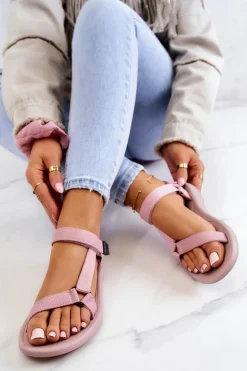 Damskie Sportowe Sandały Różowe Ultimate