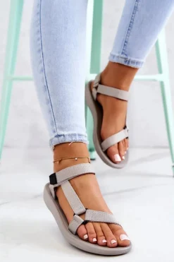 Damskie Sportowe Sandały Szare Ultimate