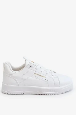 Damskie Sznurowane Buty Sportowe Białe Mikaela