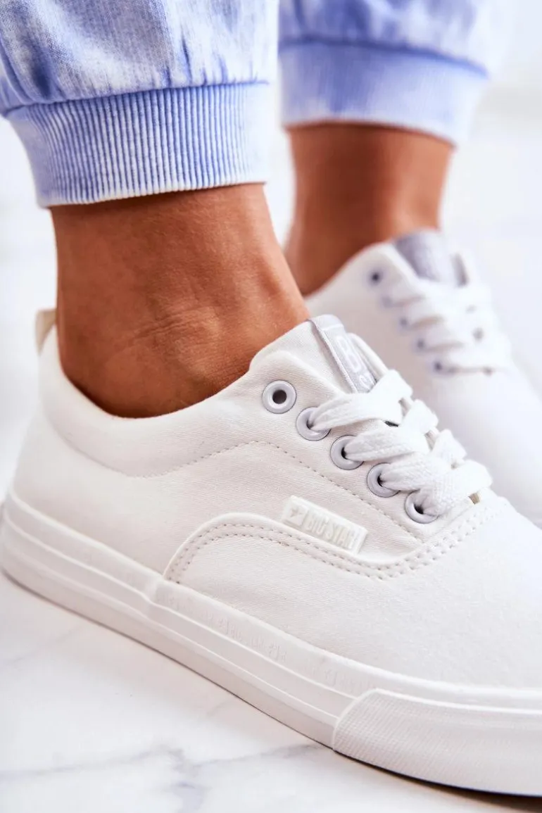 Damskie Tenisówki BIG STAR FF274168 Białe