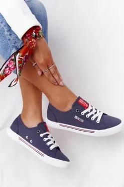 Damskie Tenisówki BIG STAR HH274063 Granatowe