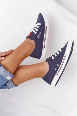 Damskie Tenisówki BIG STAR HH274063 Granatowe